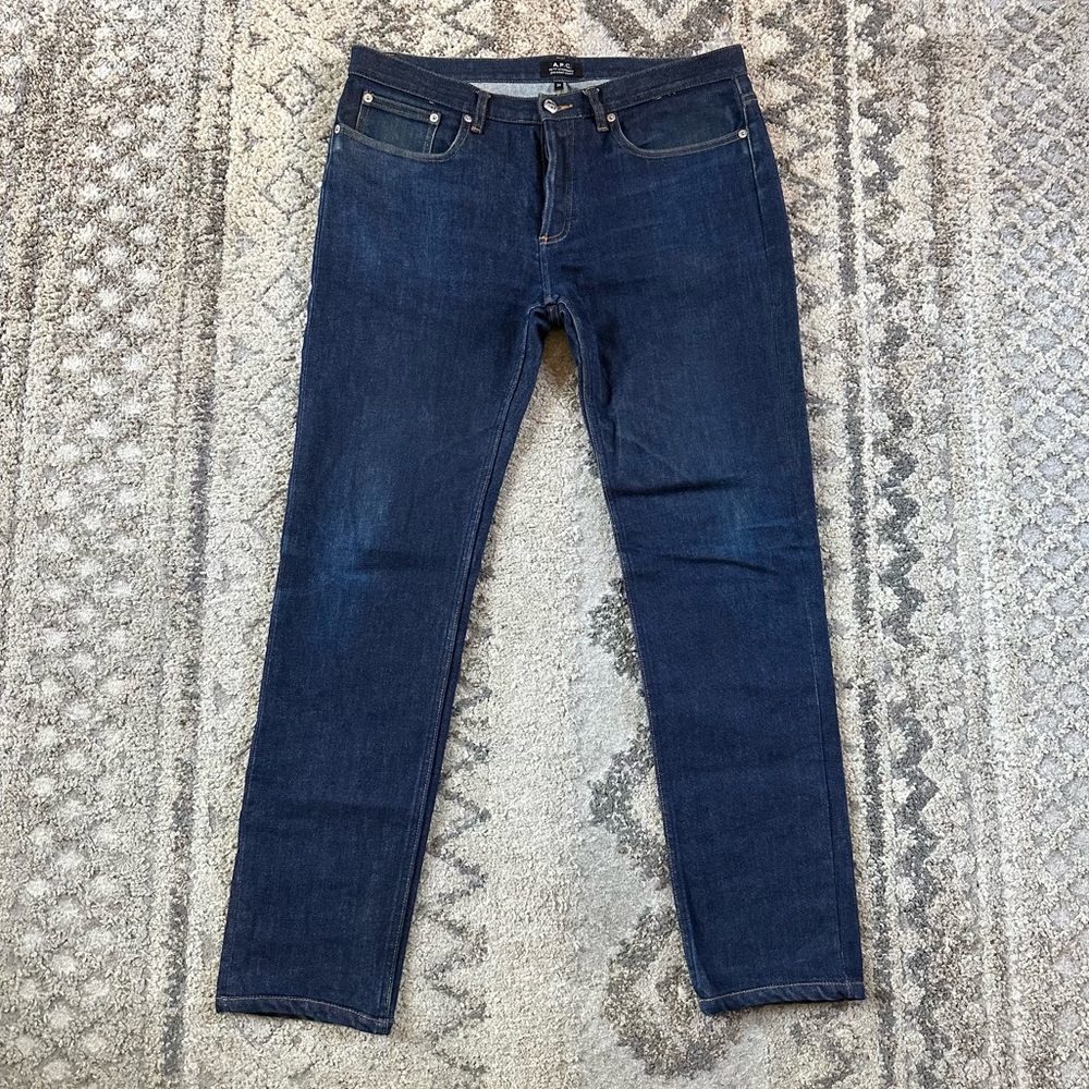 A.P.C. Petit New Standard Jeans Droit Etroit Japanese Raw Selvedge Denim 34x30